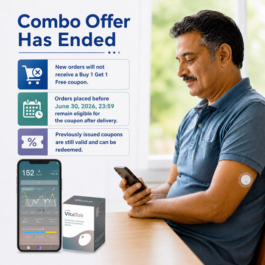 🎁 Father's Day Special: 2 VitaTok CGM  for ₹7000(Combo Offer Has Ended)