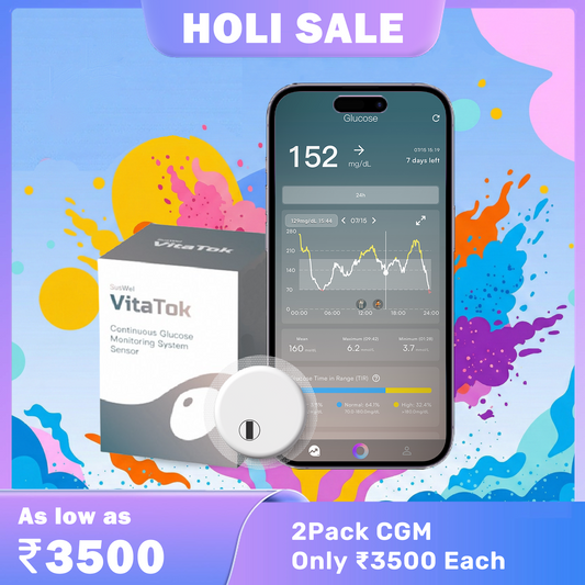 🔥 Holi Sale: 2-Pack VitaTok™ CGM ₹3500 Each